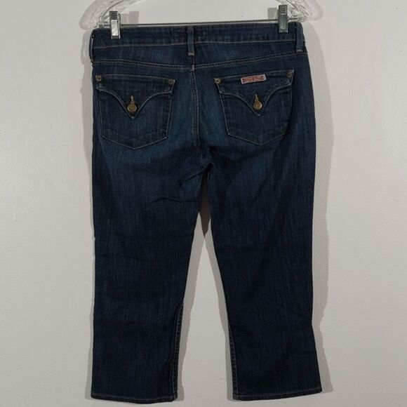 HUDSON Crop Capri Jeans Logo Signature Pocket MAR Wash W419DKS Size 28 - Picture 5 of 10